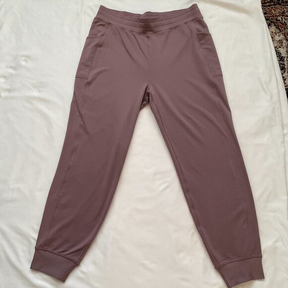Fabletics On-The-Go Cold Weather Jogger Mauve Pink Women’s Size Large - Picture 1 of 9